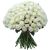 دسته گل رز ساقه بلند 100 شاخه | گل بازار
