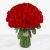 خرید اینترنتی دسته گل رز قرمز ساقه بلند | گل بازار