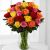 سفارش انلاین دسته گل رزهای رنگی ارسال به بلژیک