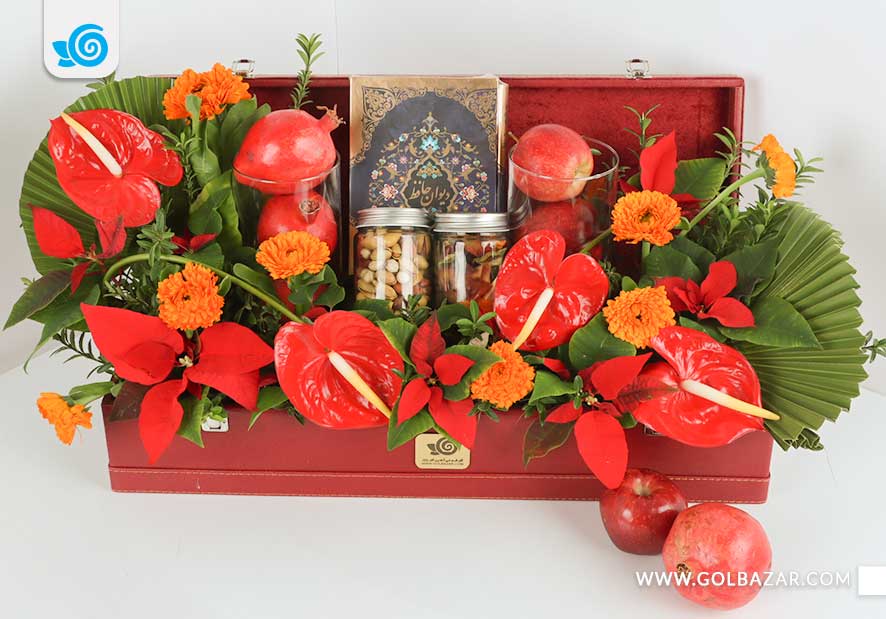 عکس گل آرایی شب یلدا
