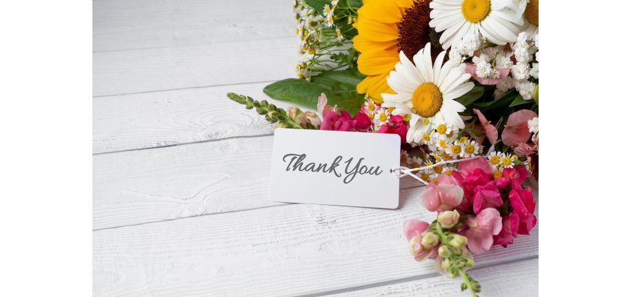 گل برای تشکر کردن