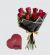 9 Red Roses & Heart-Shaped Gourmet Delights