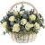 Basket with White Roses and Lavender (Greece)