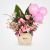 Pink Balloon and Flower Basket